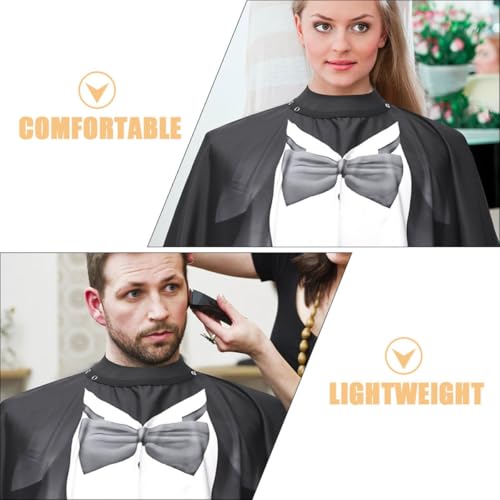Capa impermeable grande con cierre a presión para barbería miniatura 3