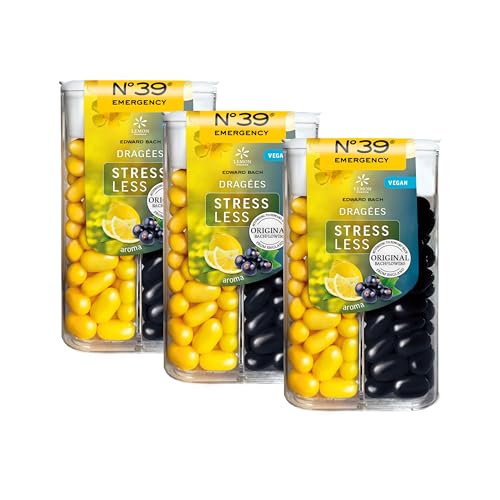 Original Bachblüten N°39 Emergency Stressless Tag & Nacht Dragees 3x 44 g nach Dr. Bach von Lemon Pharma, Vegan