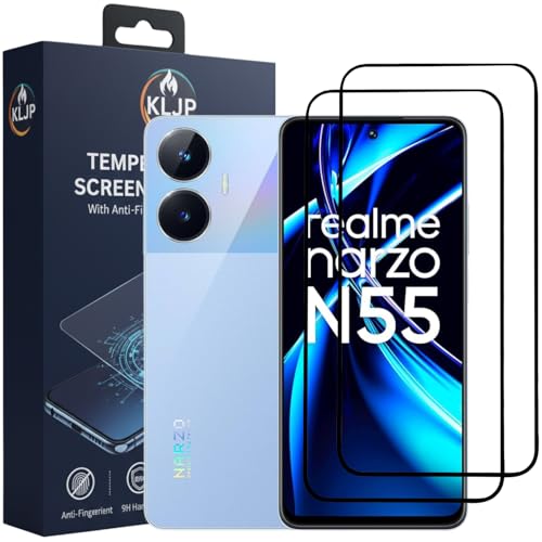 Image of Military-Grade Gorilla Tempered Glass For OnePlus Nord CE 3 Lite /Realme Narzo N55 / Realme C55 / Oppo F23 / Oppo F23 Pro 5G With Installation Kit | Edge to Edge Coverage | Black (Pack Of 2)