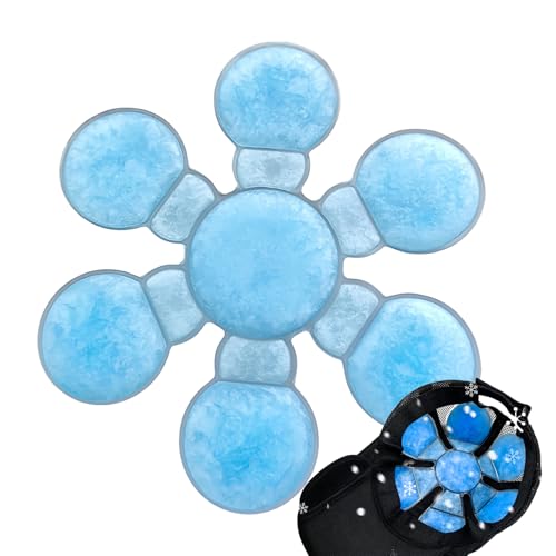 Generisch Kühlende Eisbeutel Kappe Blau Schwarz