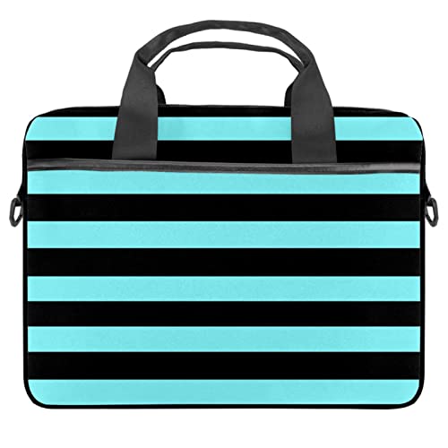 Sac ordinateur portable 13 à 14.5 pouces protégeant des chocs au motif rayé noir
