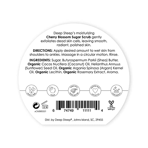 Deep Steep Sugar Scrub, 8Oz (Cherry Blossom) #TOP9