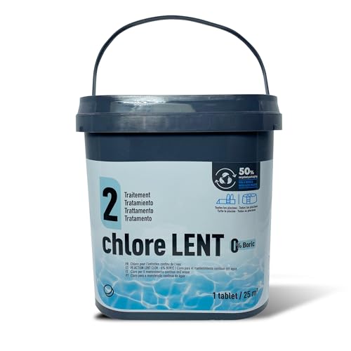 Gre - Gre 90010NB Chlore lent zéro borique en comprimés de 250 g, 5 kg