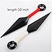 BOBOMAX 10 inch Ninja Big Kunai Weapon and PU Bag Set Cosplay Ninja fans Props