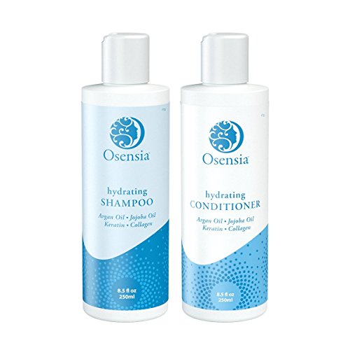 Argan Oil Shampoo and Conditioner Set for Color Treated, Dry Hair - Hydrate, Repair, Strengthen, Protect – Keratin, Collagen, Jojoba Oil, Sulfate Free - 2 in 1 Damaged Hair Treatment Pack by Osensia
