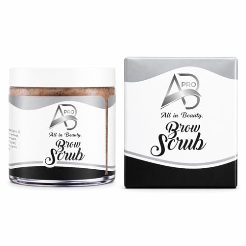 All in Pro Beauty Brow Scrub – Eyebrow Exfoliator for Longer-Lasting Henna & Tint, Brow Prep for Tinting & Skincare Treatments