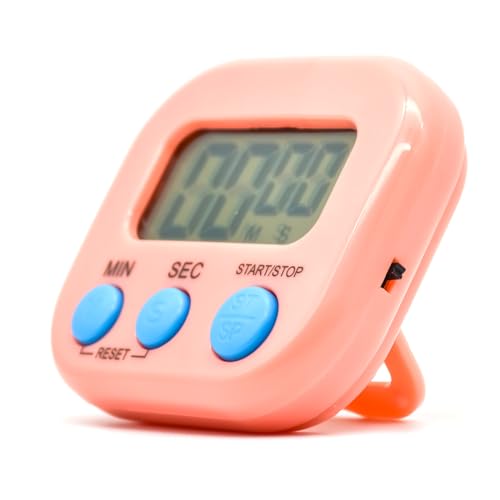 PAITOK Digital Timer Kitchen Timers with Back Stand for Cooking,Versatile Countdown and Stopwatch Timers with Loud Alarm for Kitchen,Boiling Eggs,Exercise Training Kids Teacher Classroom
