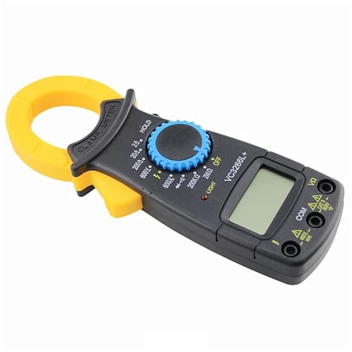 Multímetro pinza digital voltaje AC DC amperios ohm tester electrónico miniatura 5
