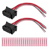MangWany Scheinwerfer Halogenlampen Anschlusskabelbaum für 1er F20 F40, 2er F46, 3er E36 E46 E90 F30, 4er F32 F36, 5er E60 F10 G30 F07, 6er F06 G32, 7er F01 G11 F55. Ersetzt 61132359991