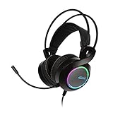 ABKO HACKER B770 Virtual 7.1 Vibration RGB Gaming Headsets Black