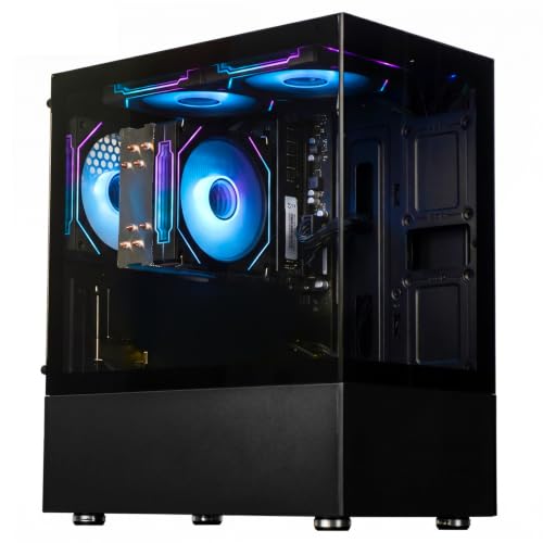 Image of LXZ Gaming PC Desktop Ryzen 5 5600GT 6 core 3.6GHz, 16GB DDR4 RAM, 512GB NVMe SSD, Prebuilt Tower Computer with Wi-Fi & 400W Power Supply for Working, Home and Office