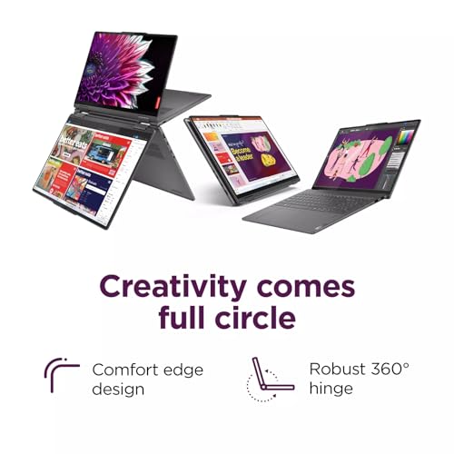 Lenovo Yoga 7i 2-in-1 Convertible Laptop, 16" 2K Touchscreen FHD + IPS, Intel Ultra 5 125U, 16GB LPDDR5X RAM, 512GB SSD, Backlit KB, FP Reader, Wi-Fi 6E, Windows 11 Pro & MS Office Lifetime License - Image 4