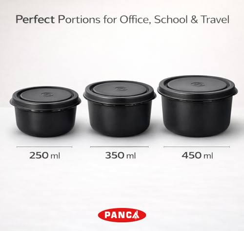 Image of PANCA Lunch Box Set with Fabric Bag | Leak Proof Microwave Safe Containers with Detachable Lock Lids | BPA Free Tiffin for Office, School, Kids, Women & Men