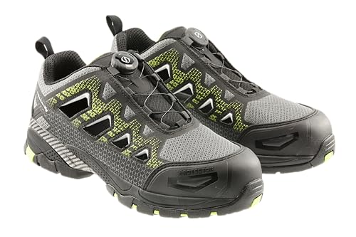 Högert PAGLAU S1PS SR FO - Sandalias de Seguridad, Negro y Verde, 43 EU