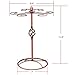 Sunnyac Scrollwork Bronze Wine Glass Rack, Elegant Freestanding Stemware Holder Stand With 6 Hooks, for Home and Bar Storage and Artistic Tabletop Display, Spiral Style (Bronze 1)