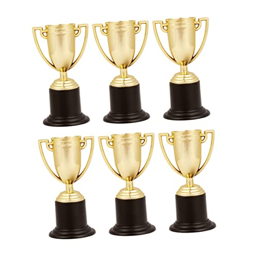 Outanaya 6 Pçs Mini Presentes Mini Troféus Troféu De Basquete Troféu De Prêmio De Plástico Troféu De