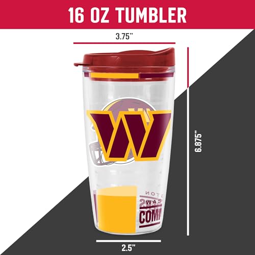 Image of Rico Industries NFL Football Double Wall Classic 16oz Or 20oz Tritan Tumbler W Lid