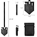 iunio Survival Shovel Tool, Tactical Multitool, Folding Entrenching Tool, Portable Collapsible Spade, for Offroading, Camping, Hiking, Backpacking, Metal Detecting, Car Emergency
