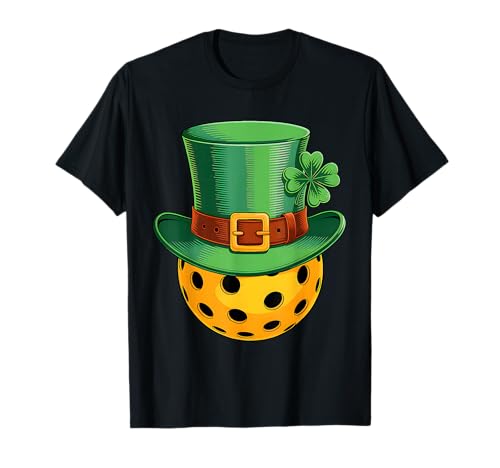 Pickleball St Patricks Day Irish Shamrock Pickleball Lover T-Shirt