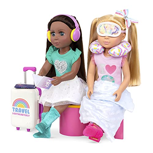 Glitter-Girls--Carry-On-Luggage-Set--Rolling-Suitcase-Headphones-and-Travel-Essentials--14-inch-Doll-Accessories--Toys-for-Kids-Ages-3-and-Up-15pcs