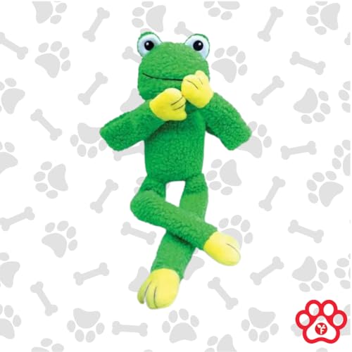 Brinquedo de Pelucia Sapo Bichinho Mordedor Interativo para Cães Pet com Apito Som