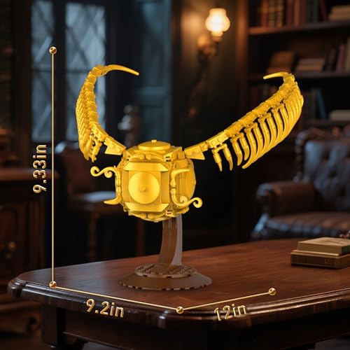 Image of Vziimo Golden Fidget Spinner Building Set, MOC Ideas Magic Golden Ball Model Kit, Creative HP Gift Toys for Teens Adults (371 PCS)