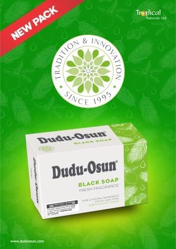 Dudu Osun, set di 3 saponi neri africani (puro 100%) - per problemi della pelle (acne, psoriasi, dermatite, eczema), dagli Usa - 8