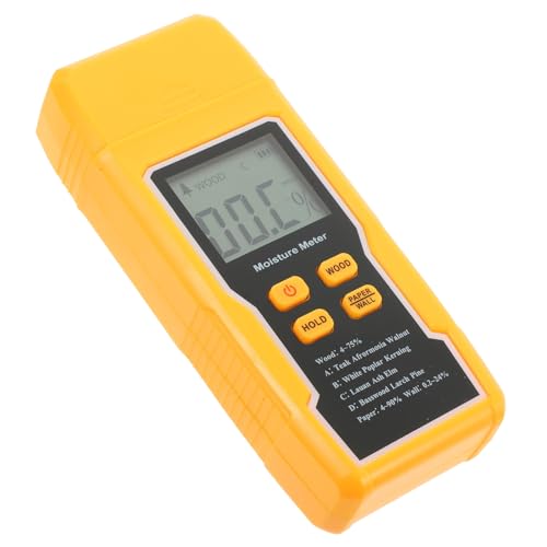 NUOBESTY Medidor De Humedad Digital Para Madera Con Pantalla LCD Probador De Humedad Para Construcción Medición Precisa y Rápida Para Inspección Construcción