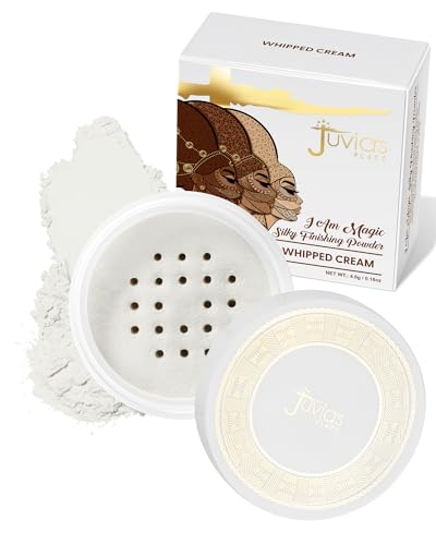 Juvia's Place I Am Magic Silky Finishing Powder Mini - Whipped Cream – Lightweight Loose Face Powder for Women, Makeup for Under Eye & Face - Talc & Paraben Free - Matte Finish for Everyday Use