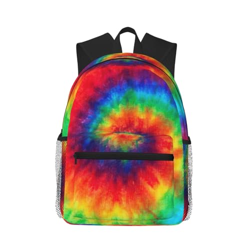 Sac à dos tie-dye léger pour gym et randonnée - Bagage de camping tendance