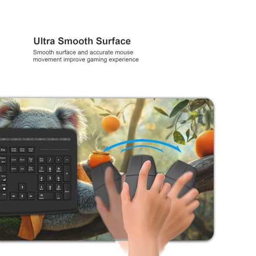 Tapis souris étendu en nanotextile durable et finitions haut de gamme pour bureau design