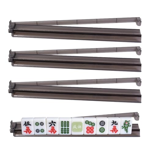 Set 4 Racks y Pushers para Fichas Mahjong Acrílico miniatura 4