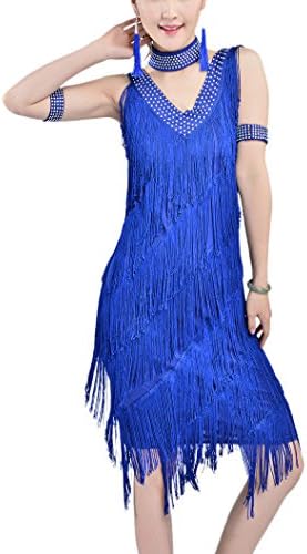 Vintage 20s Great Gatsby Themed Corporate Events Murder Mystery Parties Dresses, Royal, 8/10