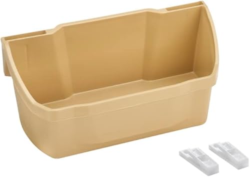 Bandejas de almacenamiento de puerta de polímero de 7 78 pulgadas de ancho almendra