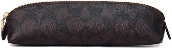 コーチ ペンケース COACH コーティングキャンバス スムースレザー シグネチャー ペンシルケース ペンケース ブラウンブラック C6333