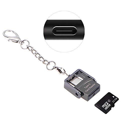 Leitor de cartão de celular Hemobllo Metal Tipo-C OTG Leitor de cartão de alta compatibilidade (Pret