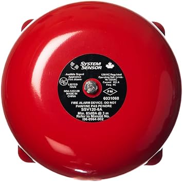 System Sensor SSV120-6 - Bell 6" 120VAC