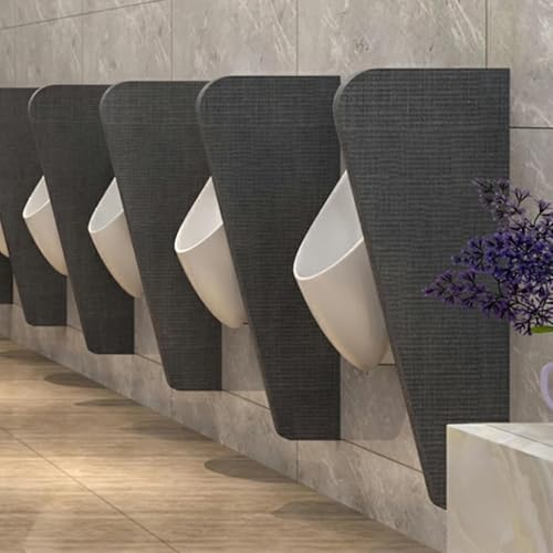 MESOVFCA Mampara para urinario de 35', Divisor de Pared, Impermeable, para Hombre, con Esquina de Acero Inoxidable para escuelas, centros comerciales y Lugares públicos (1 Unidad)