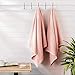 Amazon Basics 100% Cotton Quick-Dry Bath Towels, 2-Pack, Petal Pink, 54 in x 30 in