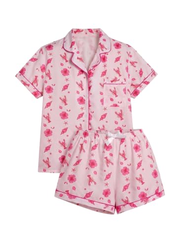 Image of Verdusa Pajamas For Women Set 2 Piece Cute Pjs Sleepwear Lounge Sets