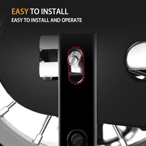 Image of Adjustable Training Wheels for Bike Fits 12 /14 /16 /18 /20 Inch Bikes Bicycle Training Wheels for Stabilizer Training, 1 Pair.(black)