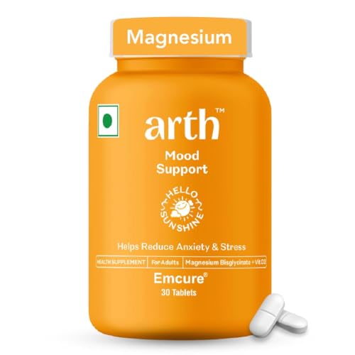 Arth Chelated Magnesium Glycinate Supplement | Helps Enhance mood...