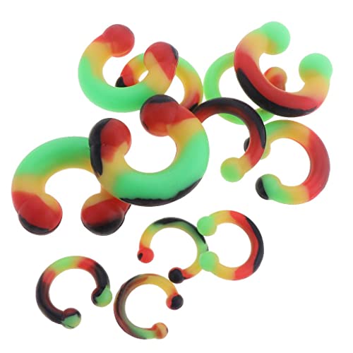 Colaxi 12 Peças de Silicone para Piercing No Nariz