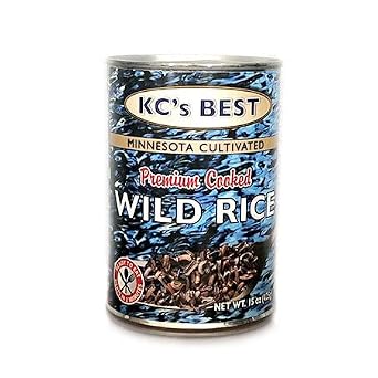 KCs Best Minnesota Cultivated Premium Cooked Wild Rice in a Can
