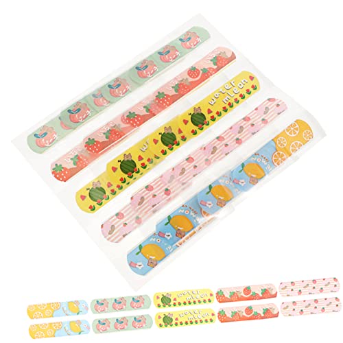 BESPORTBLE Tiras Adhesivas de Heridas Infantiles Transpirables de Diseño Cómico, Tamaño Pequeño, Adhesivo Flexible, Pack 5 Unidades, Uso Diario para Cuidado Piel en Estilo Aleatorio