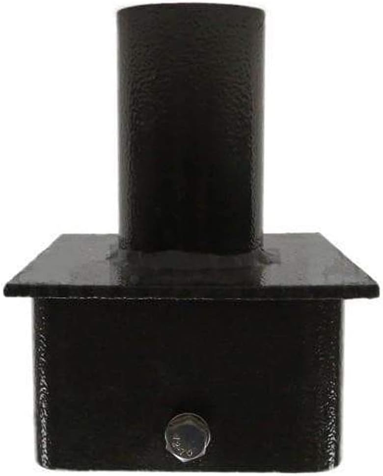 Led Light Adapter for 5 inch Square Poles,Inner Fit,Top Tenon for 2 3/8 inch Slip Fit Mount,Dark Brown Tenon Adapter Square for LED Pole Lights,LED Parking Lot Lights,Outdoor Post Light Accessories