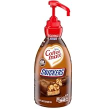Coffee mate Snickers Flavored Liquid Creamer Pump Bottle - Snicker Flavor - 50.72 fl oz 1.50 L - 1EachBottle