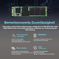 Transcend 256GB MTS832S M.2 2280 SATA III 6Gb/s interne SSD 3D TLC NAND mit DRAM Cache Single-Sided Ultra Slim - TS256GBMTS832S – Ansicht 6