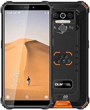 Rugged Smartphone Unlocked 2020 OUKITEL WP5 8000mAh Battery Waterproof IP68 Outdoor 4G Mobile Phone 4 LED Flash Light MTK6761 4GB 32GB 13MP 2MP 2MP Android 9 0 Face Recognition GPS Orange