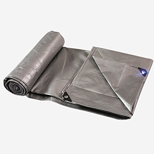 Preisvergleich Produktbild QIANGDA Planen Silber Plane PE-Kunststoff Carport Sonnenschirm Hitzebeständig Antikorrosion Wasserdicht Schützt Holz Schrumpffähig -220g / M², Dicke 0,4 Mm, Größe Anpassbar (größe : 2 x 2m)